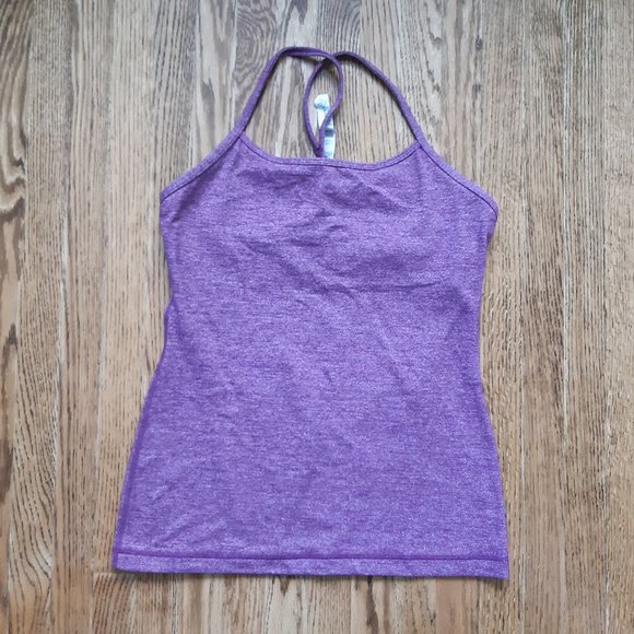 Lululemon heathered purple power pose tank - Picture 1 of 4